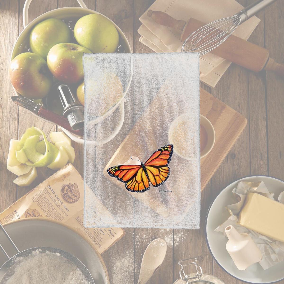 Picture of Betsy Drake KT346 Spreadwing Monarch Kitchen Towel