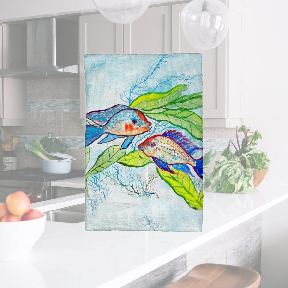 Picture of Betsy Drake KT642 Pair of Fish Kitchen Towel