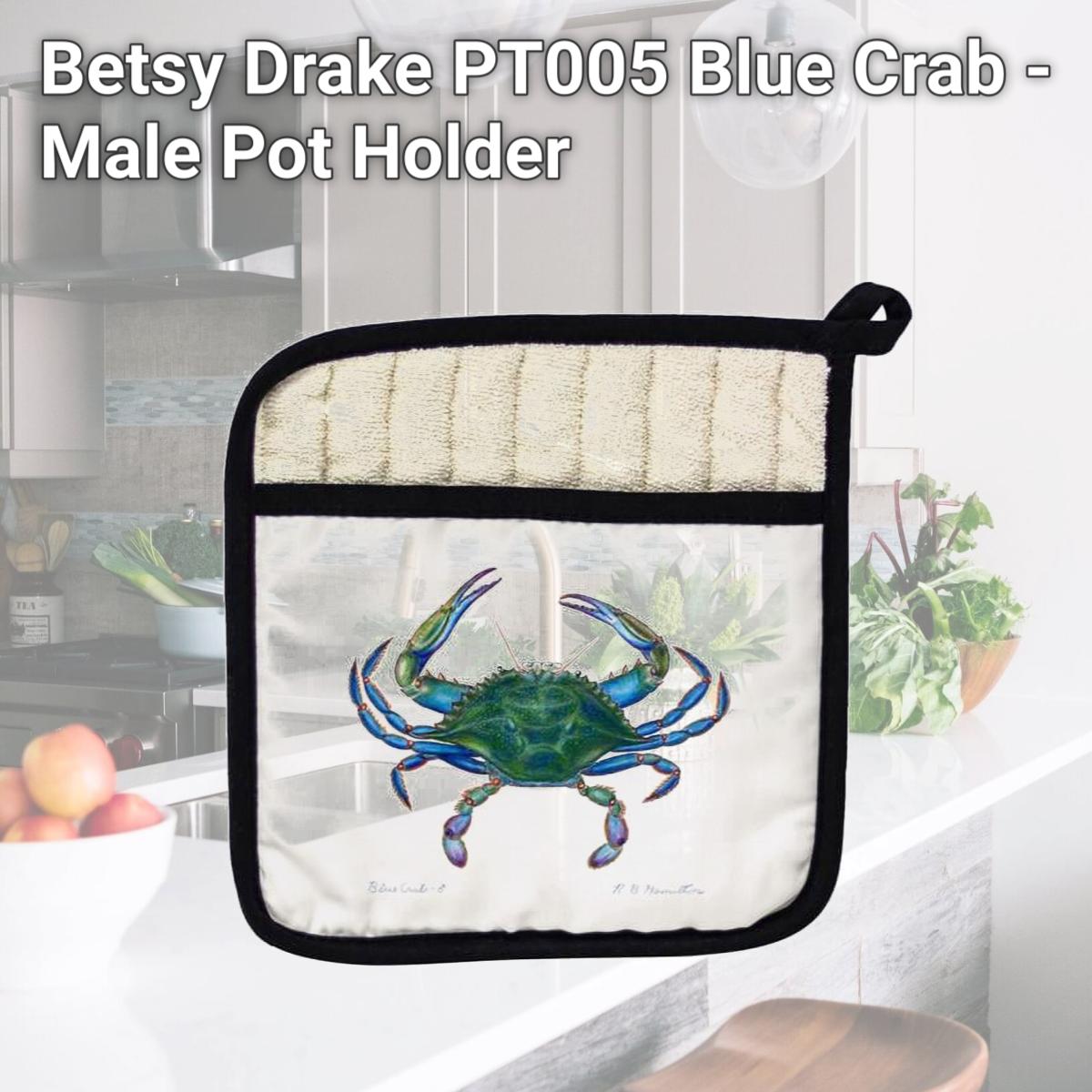 Picture of Betsy Drake PT005 Blue Crab - Male Pot Holder
