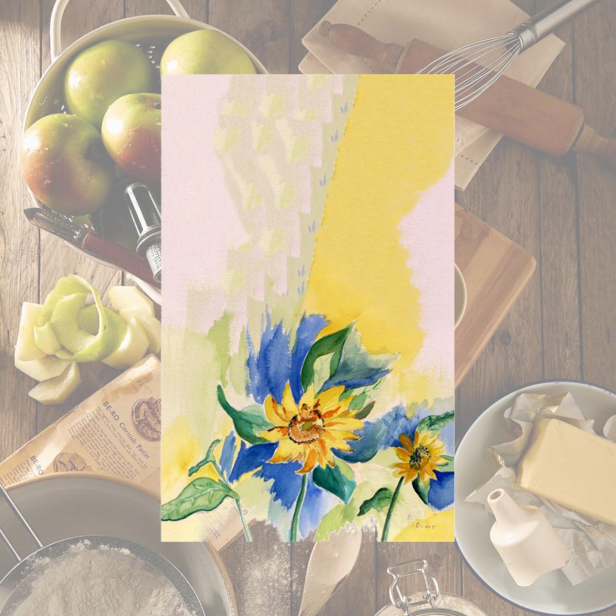 Picture of Betsy Drake KT200 Betsys Sunflower Kitchen Towel