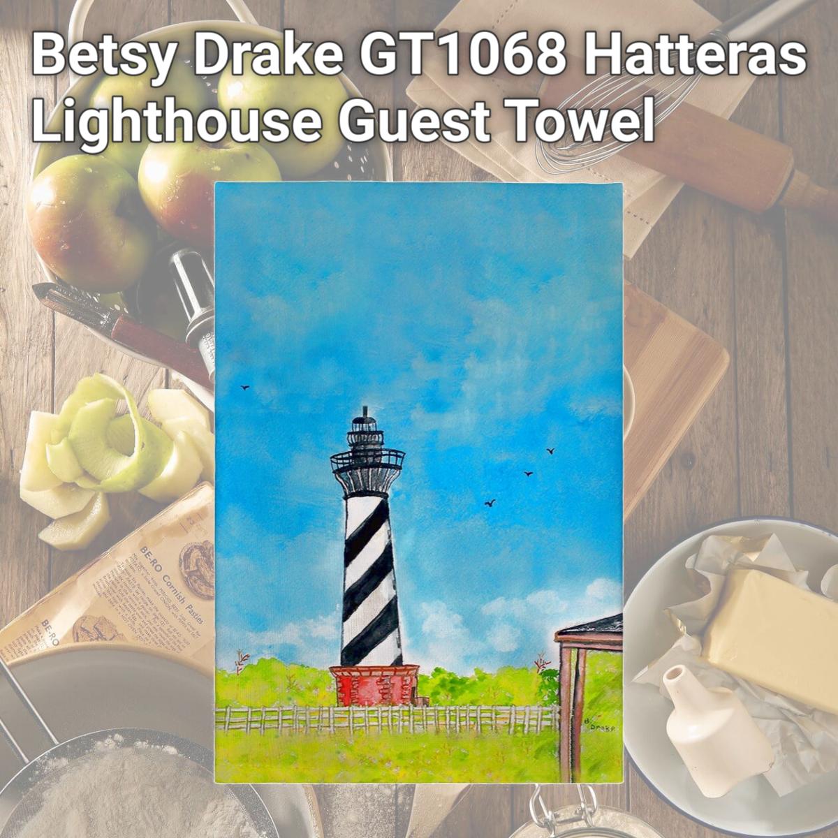 Picture of Betsy Drake GT1068 Hatteras Lighthouse Guest Towel