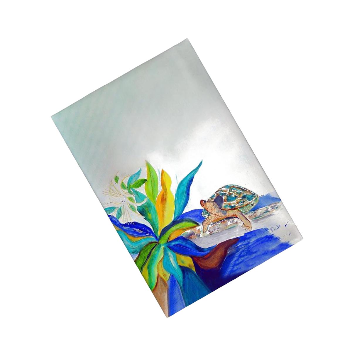 Picture of Betsy Drake GT1071 Turtle & Lily Guest Towel