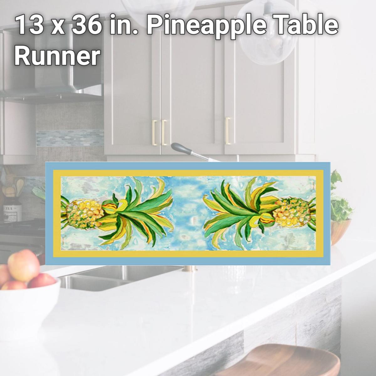 Picture of Betsy Drake RN400 13 x 36 in. Pineapple Table Runner