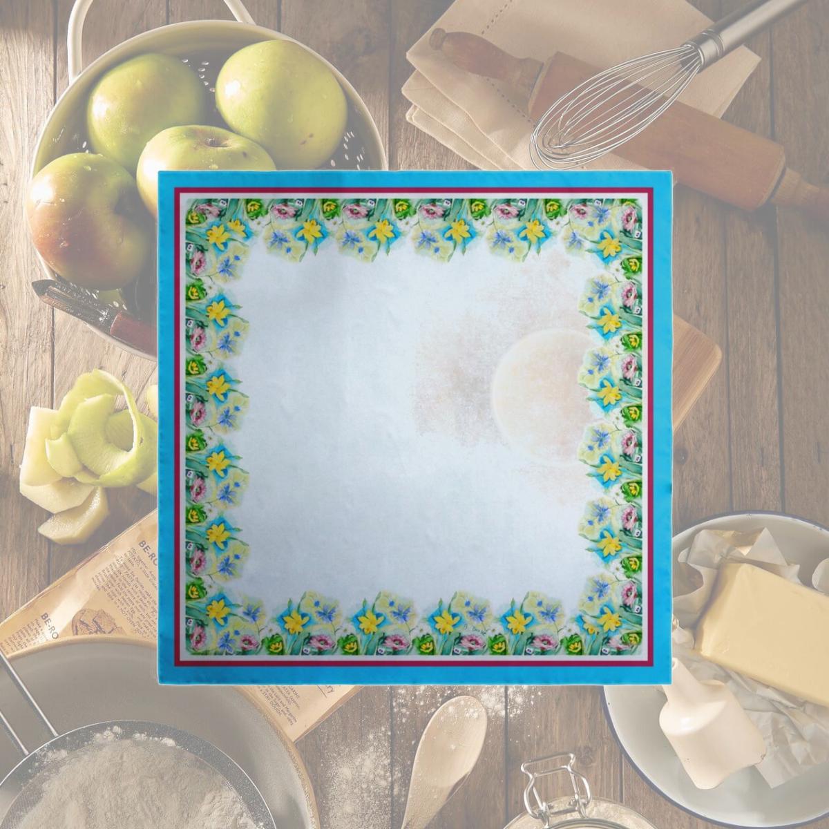 Picture of Betsy Drake TS194 52 in. Betsys Florals Square Table Cloth