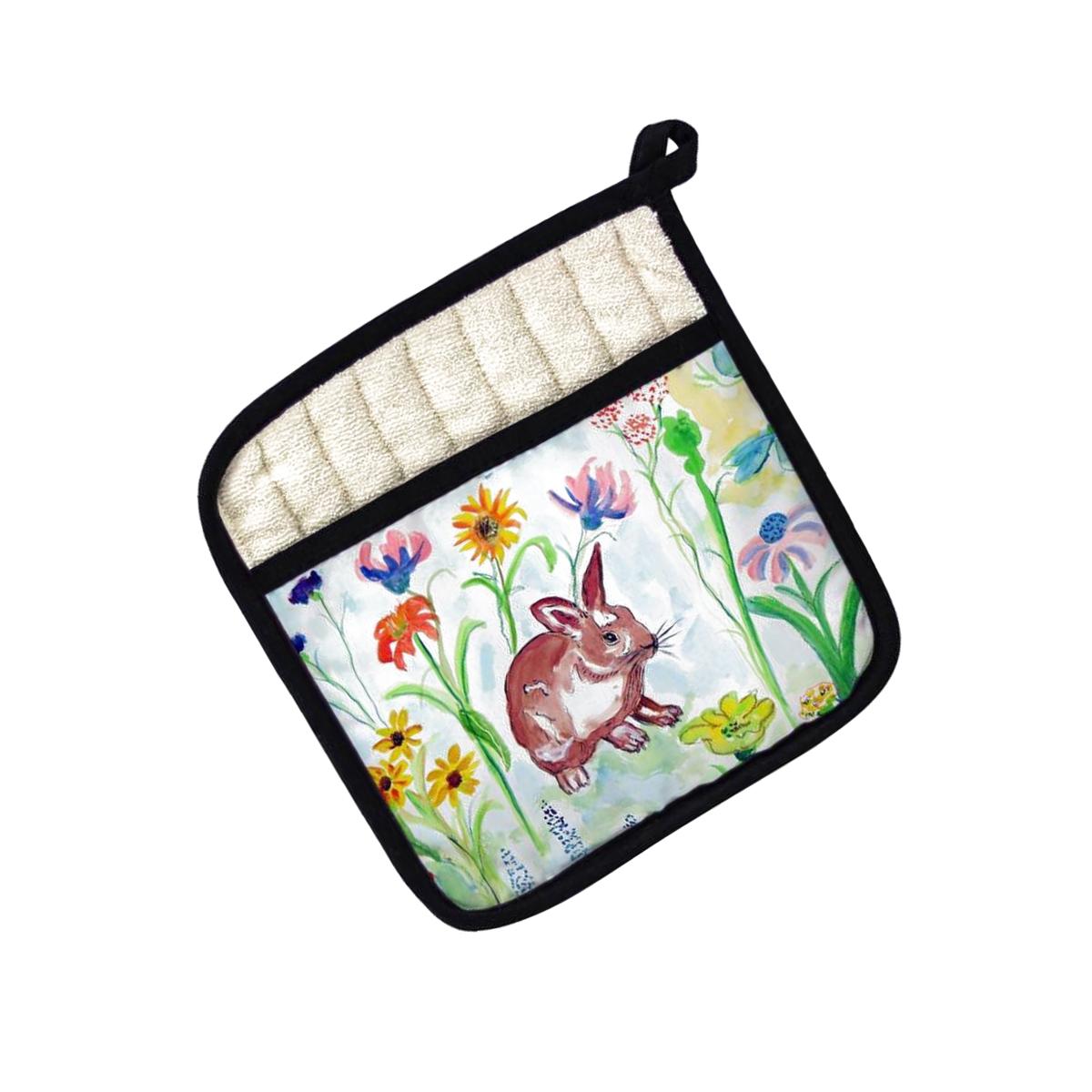 Picture of Betsy Drake PT428 Whiskers Bunny Pot Holder