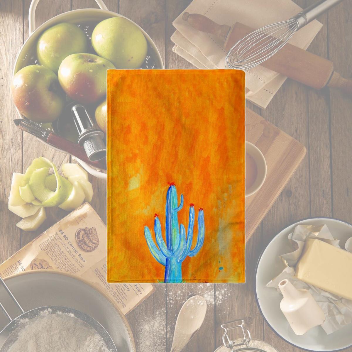 Picture of Betsy Drake KT1110 Tall Cactus Kitchen Towel