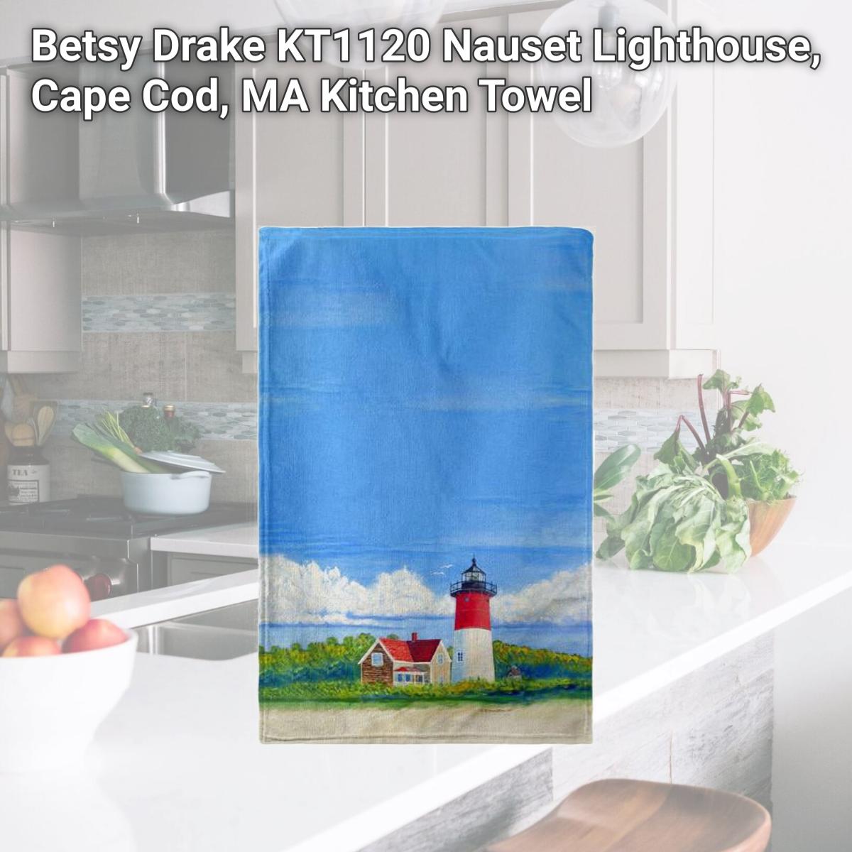 Picture of Betsy Drake KT1120 Nauset Lighthouse, Cape Cod, MA Kitchen Towel