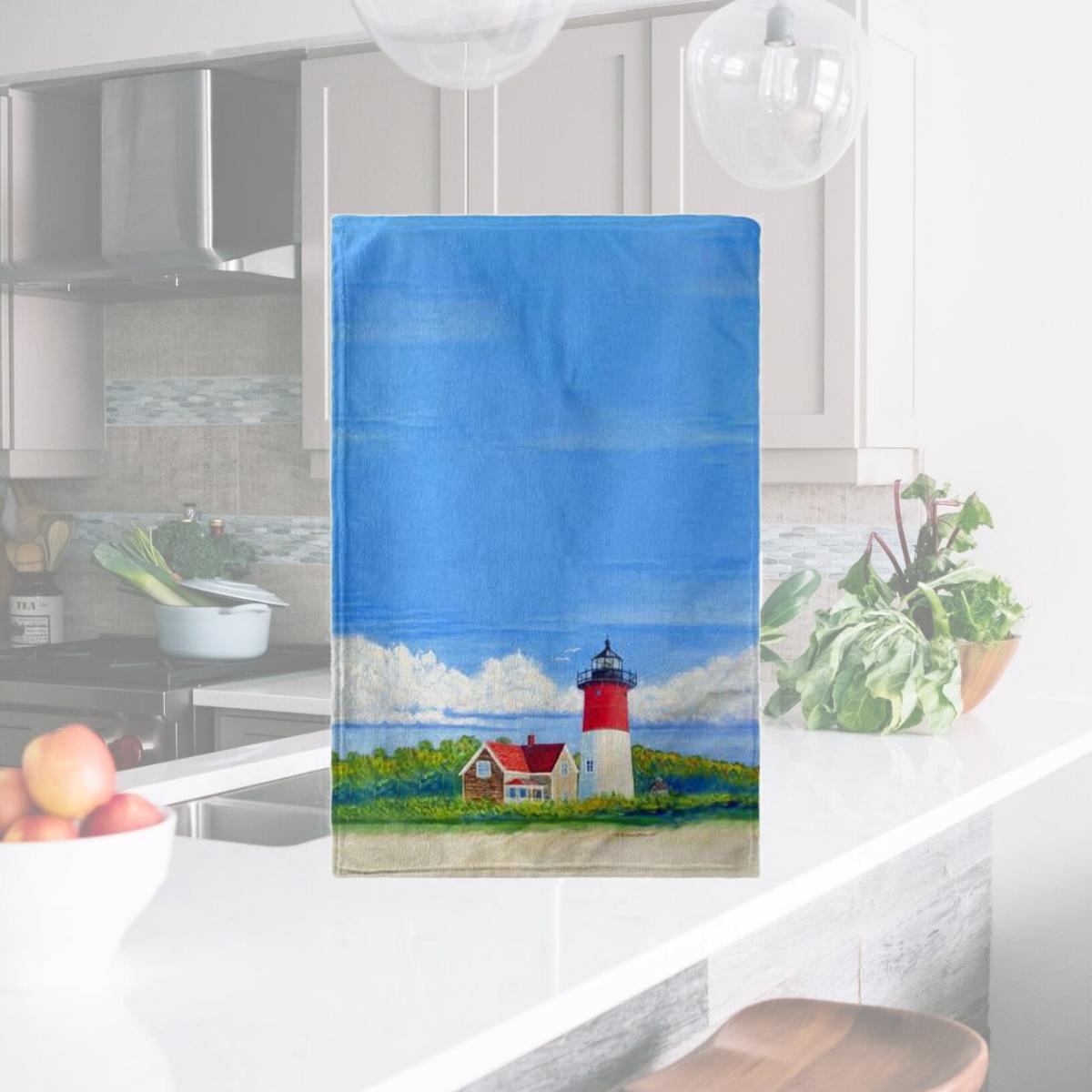 Picture of Betsy Drake KT1120 Nauset Lighthouse, Cape Cod, MA Kitchen Towel