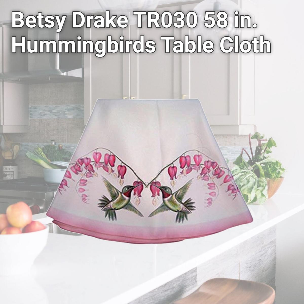 Picture of Betsy Drake TR030 58 in. Hummingbirds Table Cloth