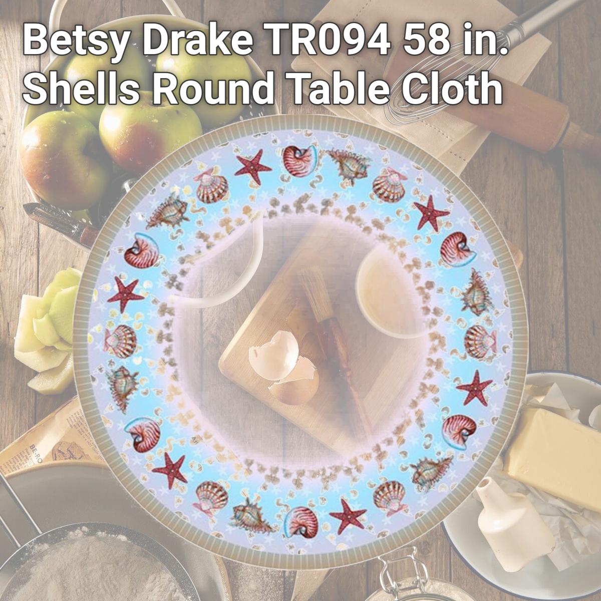 Picture of Betsy Drake TR094 58 in. Shells Round Table Cloth