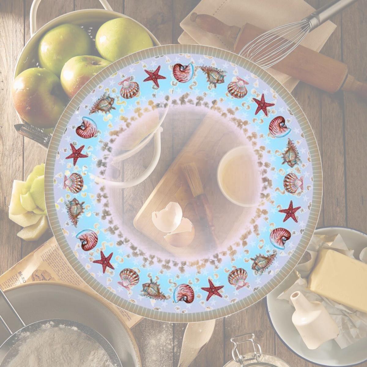 Picture of Betsy Drake TR094 58 in. Shells Round Table Cloth