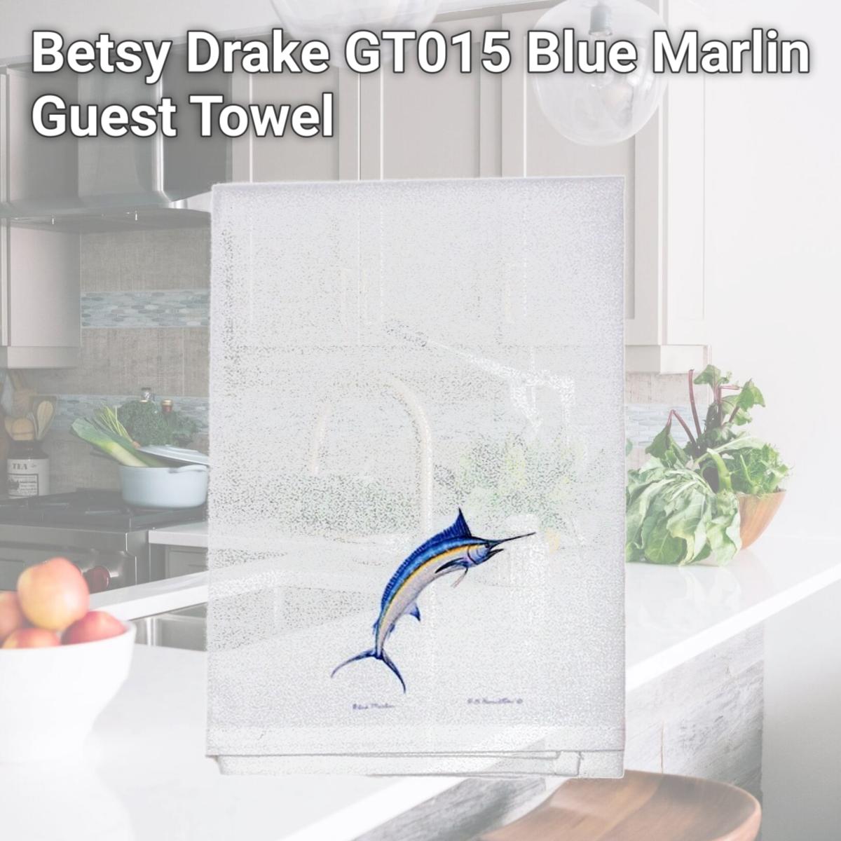 Picture of Betsy Drake GT015 Blue Marlin Guest Towel