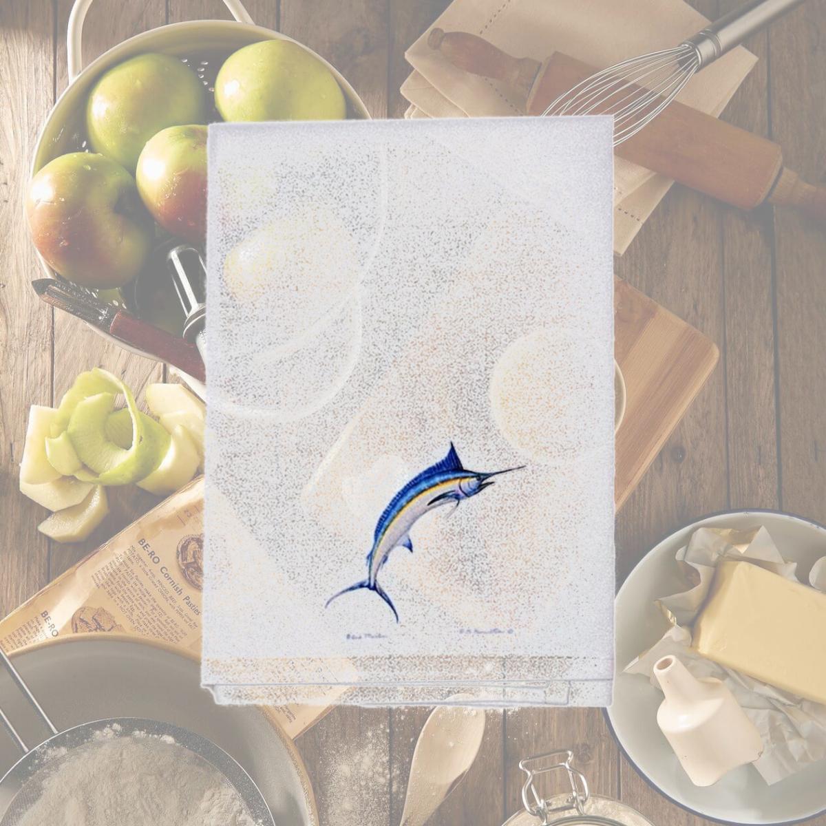Picture of Betsy Drake GT015 Blue Marlin Guest Towel