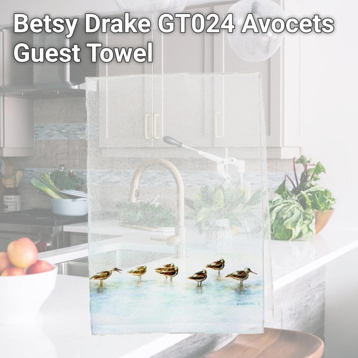 Picture of Betsy Drake GT024 Avocets Guest Towel
