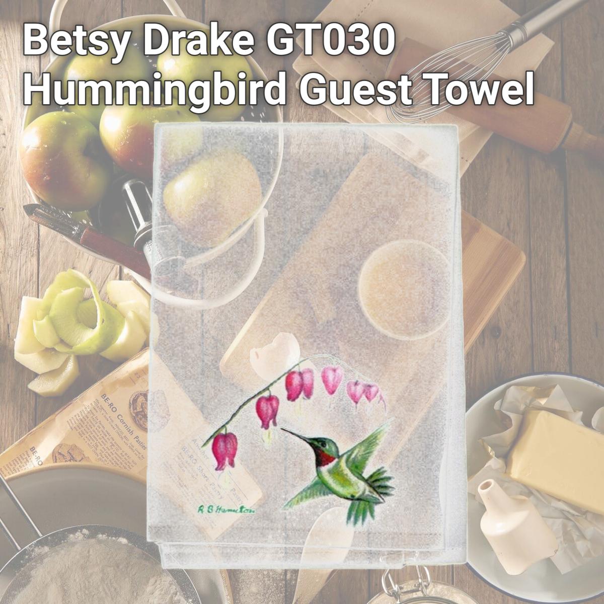 Picture of Betsy Drake GT030 Hummingbird Guest Towel