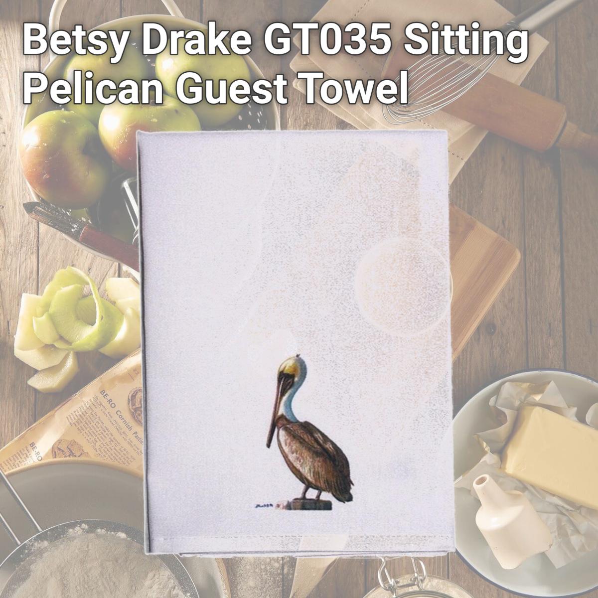 Picture of Betsy Drake GT035 Sitting Pelican Guest Towel