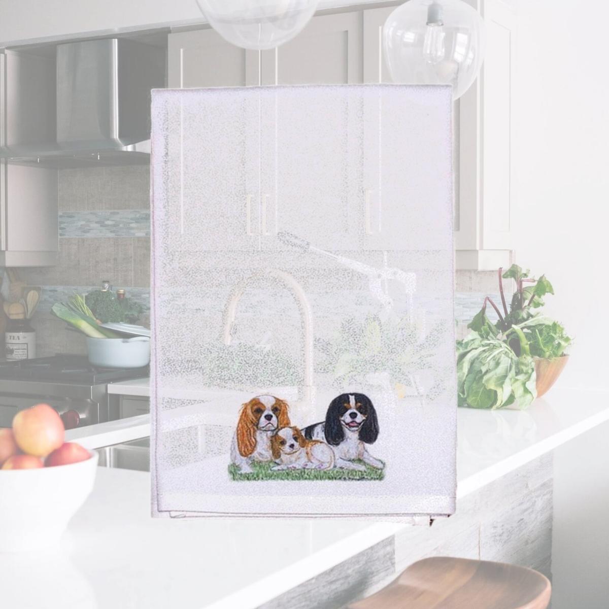 Picture of Betsy Drake GT076 King Charles Spaniels Guest Towel