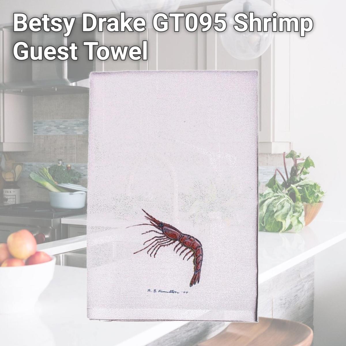 Picture of Betsy Drake GT095 Shrimp Guest Towel