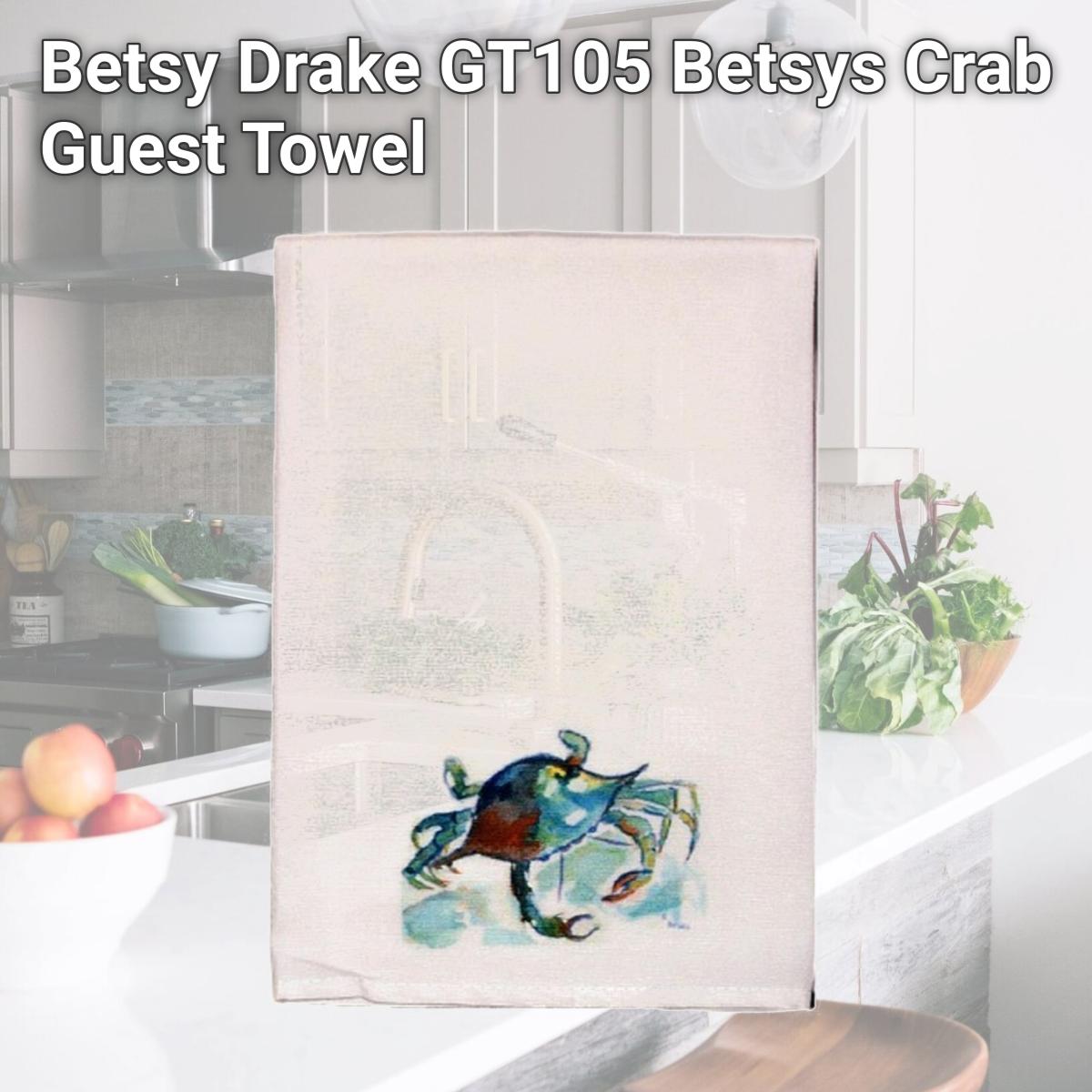 Picture of Betsy Drake GT105 Betsys Crab Guest Towel