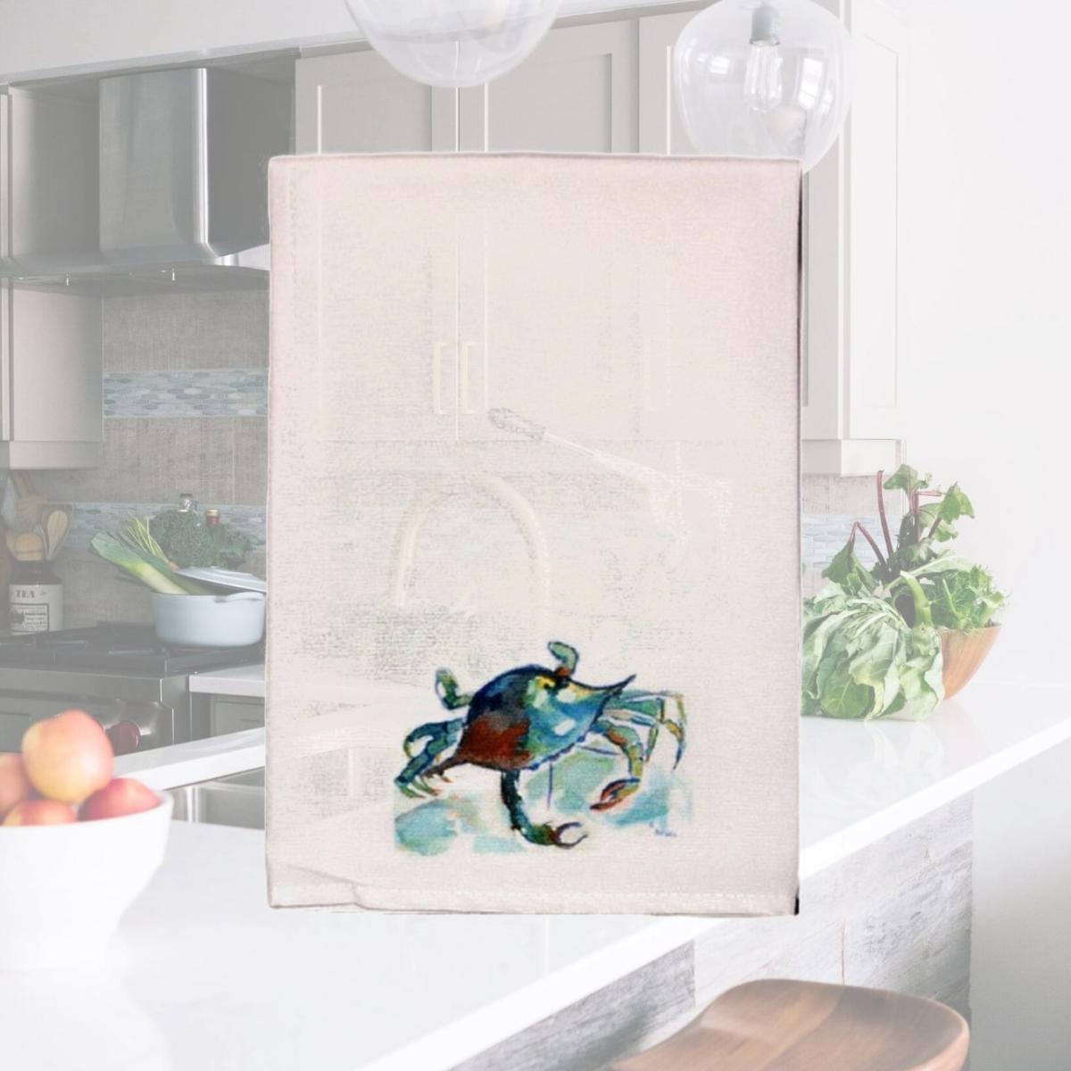 Picture of Betsy Drake GT105 Betsys Crab Guest Towel