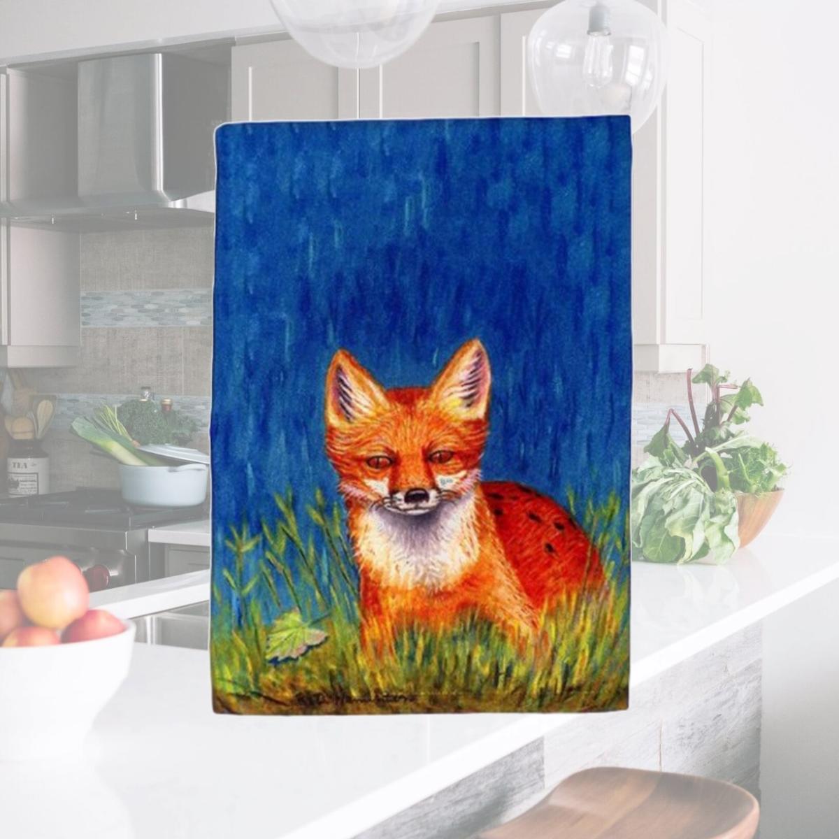 Picture of Betsy Drake GT139 Red Fox Guest Towel