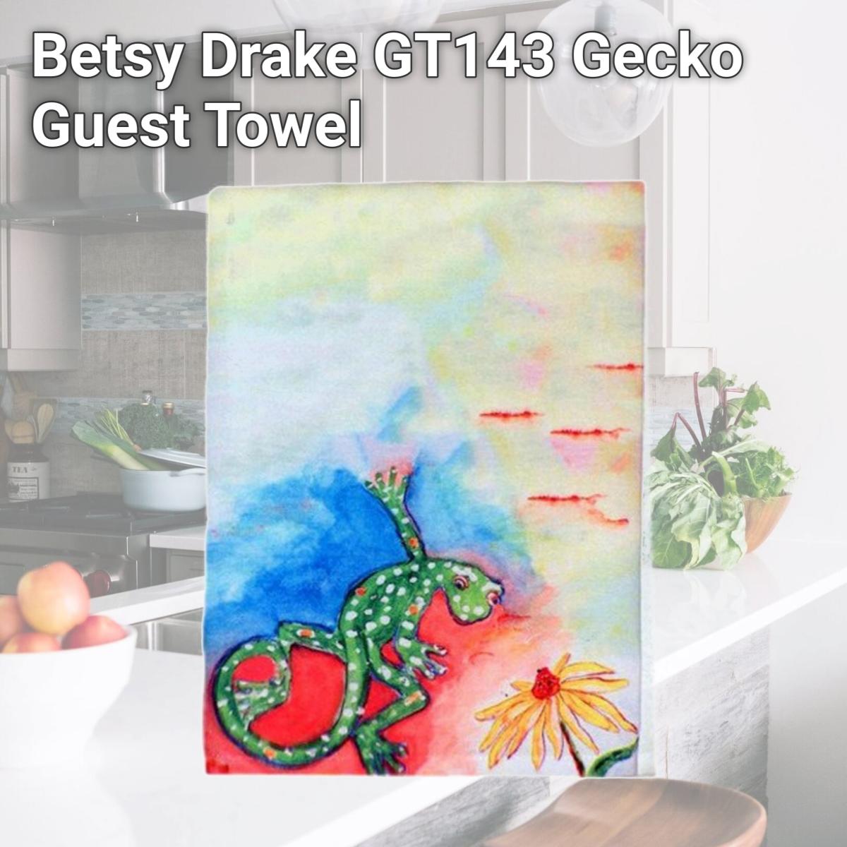 Picture of Betsy Drake GT143 Gecko Guest Towel