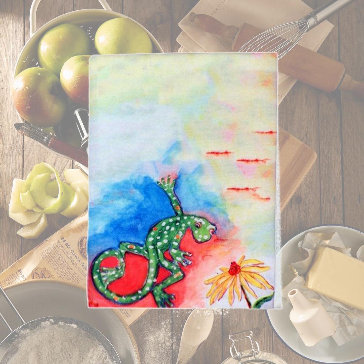 Picture of Betsy Drake GT143 Gecko Guest Towel