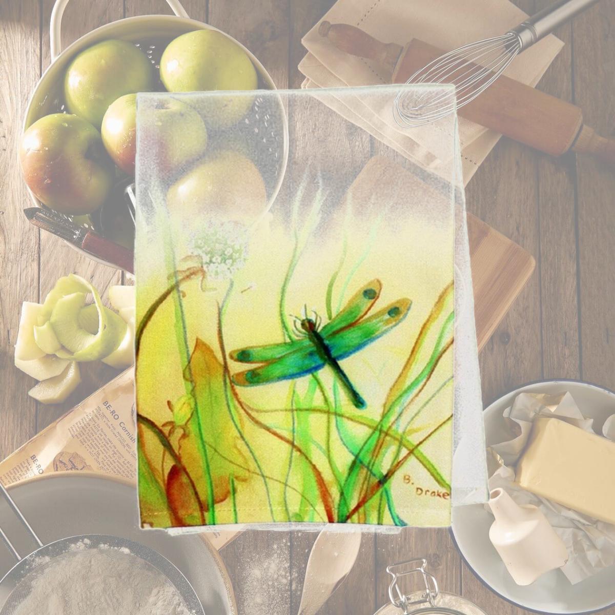 Picture of Betsy Drake GT187 Betsys Dragonfly Guest Towel