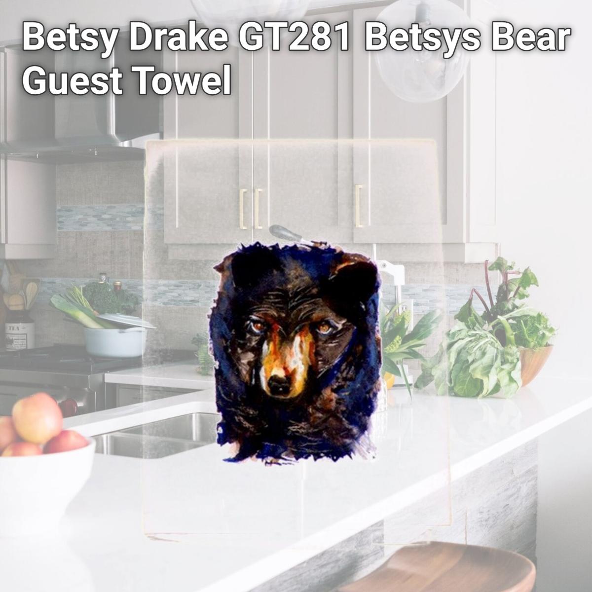 Picture of Betsy Drake GT281 Betsys Bear Guest Towel