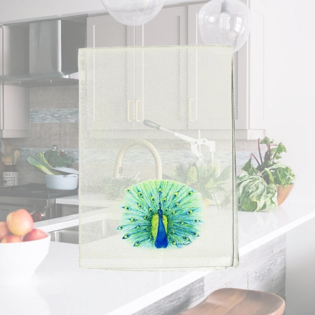 Picture of Betsy Drake GT758 Peacock Guest Towel