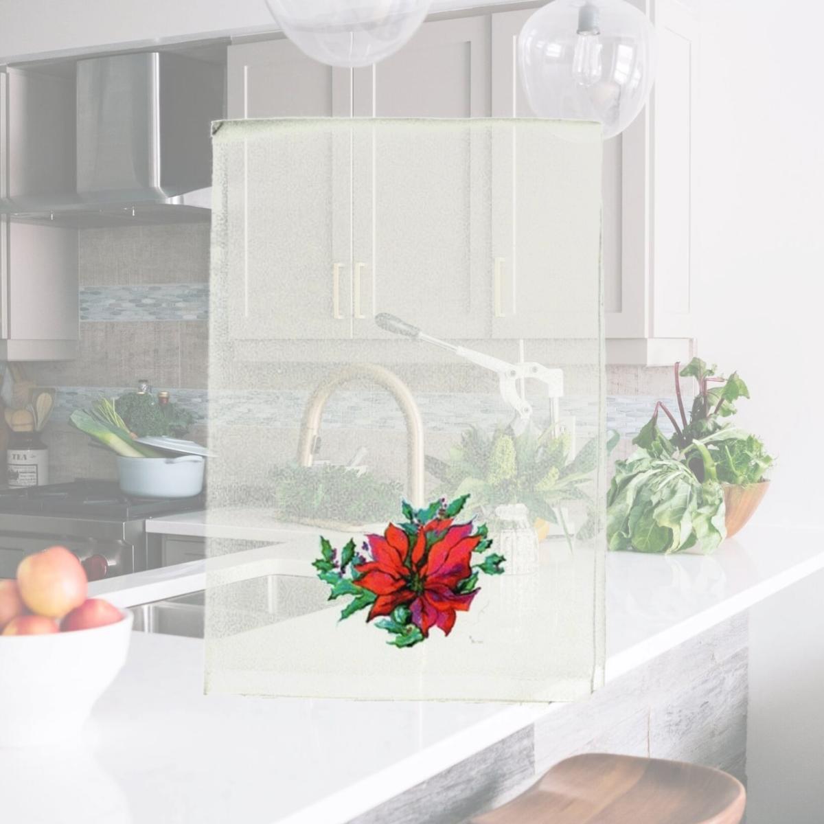 Picture of Betsy Drake GT901 Poinsettia Guest Towel