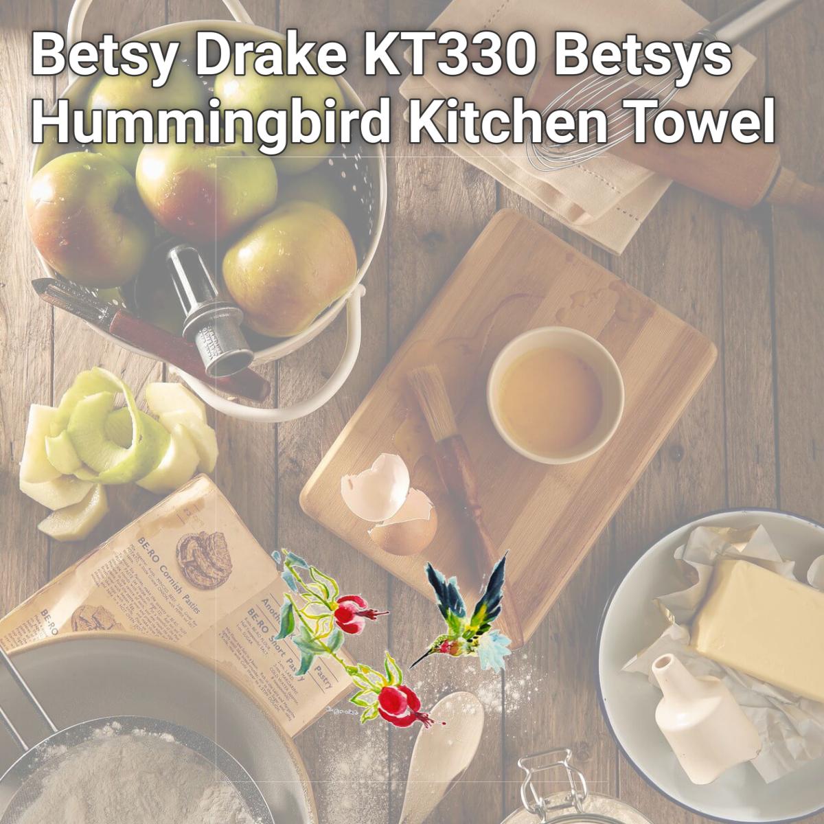 Picture of Betsy Drake KT330 Betsys Hummingbird Kitchen Towel