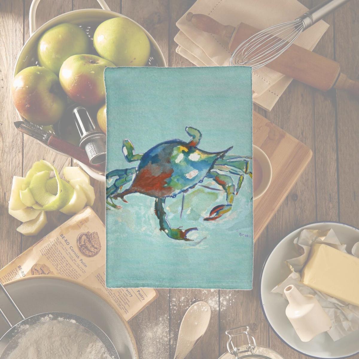 Picture of Betsy Drake KT105C Betsys Crab Kitchen Towel