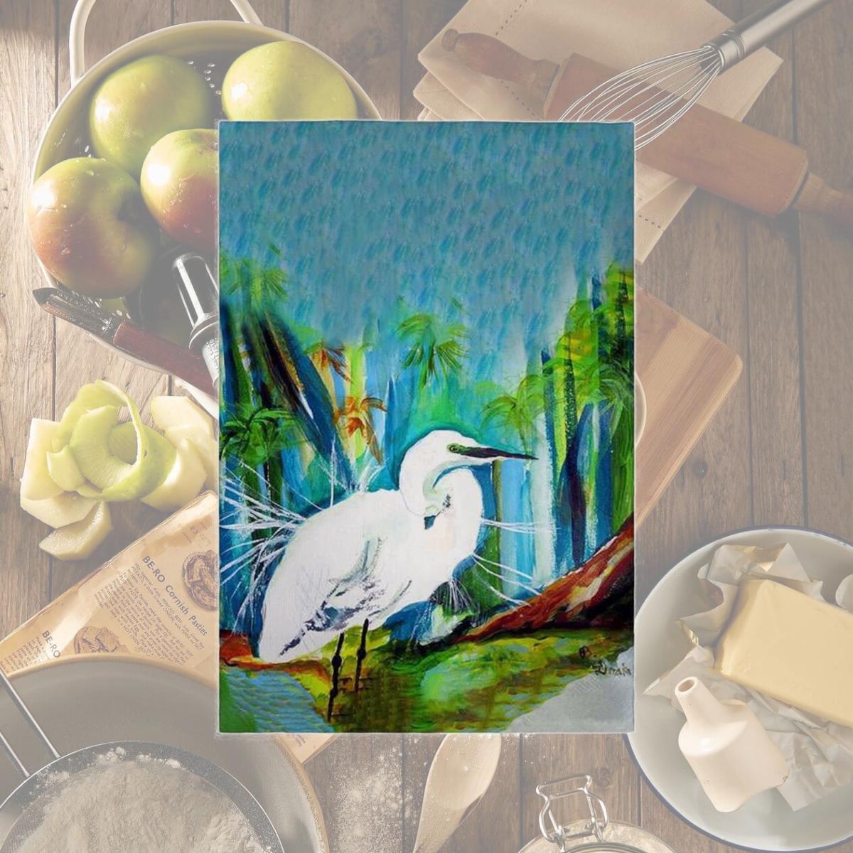 Picture of Betsy Drake GT1138 Acyrlic Egret Guest Towel