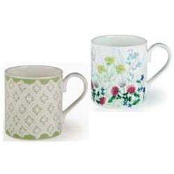 Er2176 Nina Campbell English Meadow Larch Mugs, Multi Color - Set Of 6