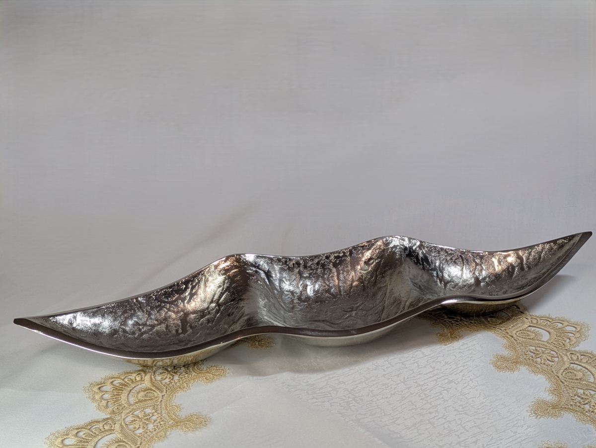 Picture of Jiallo 75068 Premium Silver Metallic Triple Section Serving Bowl