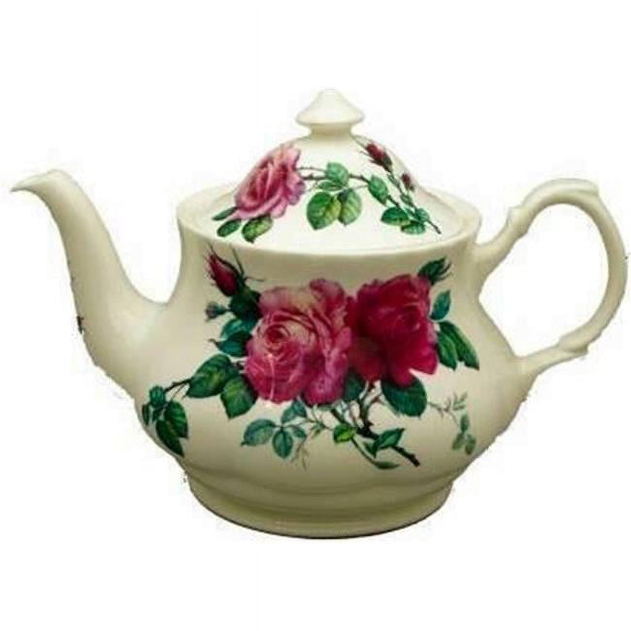 Er3103 130 Ml English Rose Pink Large Teapot, Multi Color