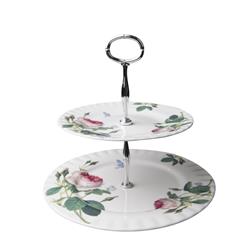 Er46103 10.75 X 8 In. Palace Garden 2 Tier Cake Stand