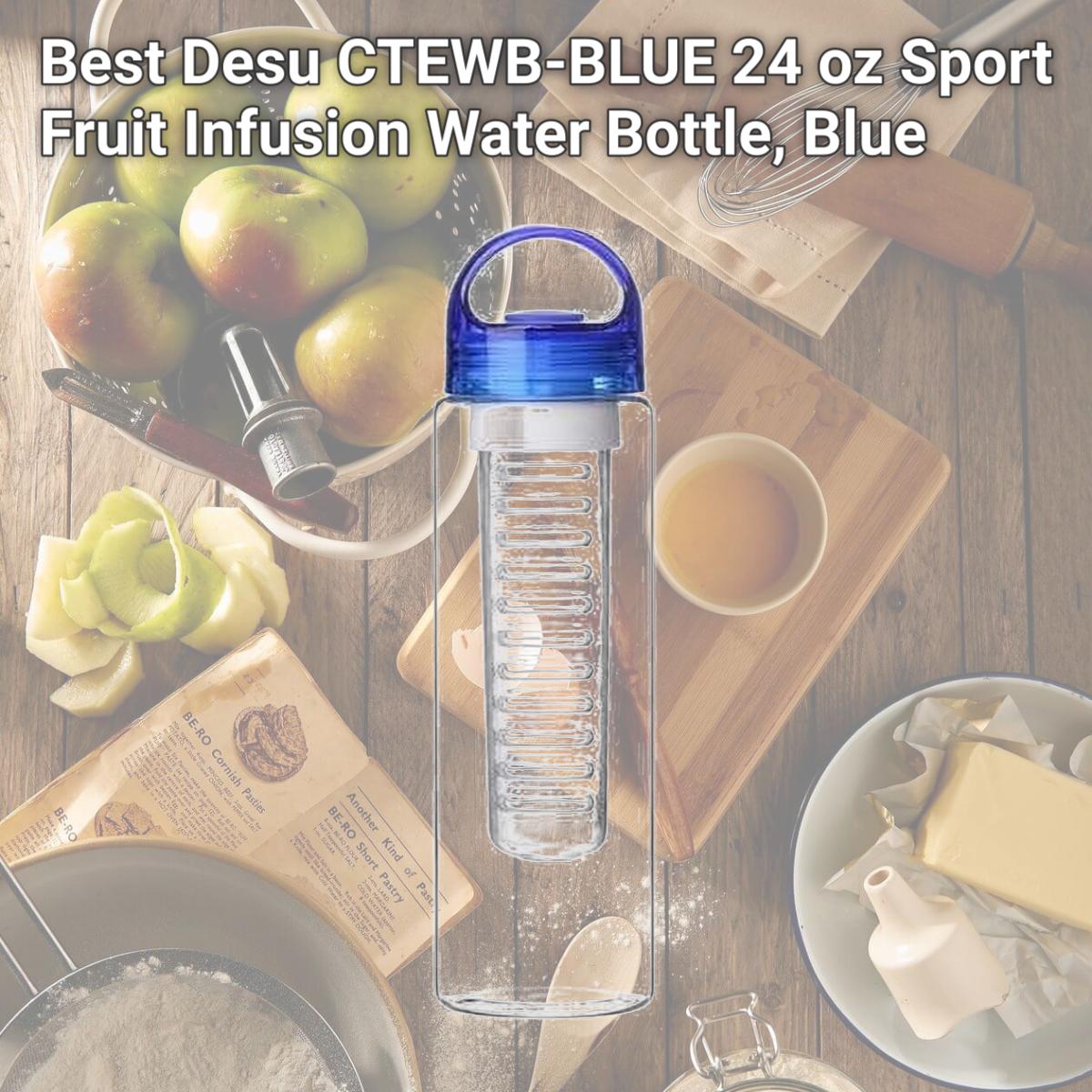 Picture of Best Desu CTEWB-BLUE 24 oz Sport Fruit Infusion Water Bottle, Blue