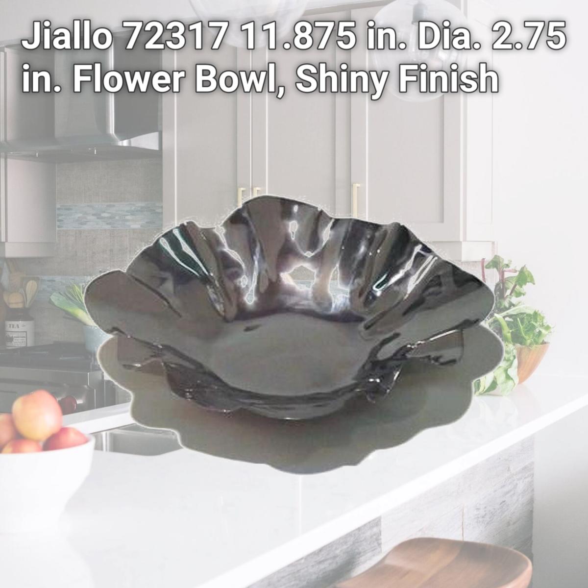 Picture of Jiallo 72317 11.875 in. Dia. 2.75 in. Flower Bowl, Shiny Finish