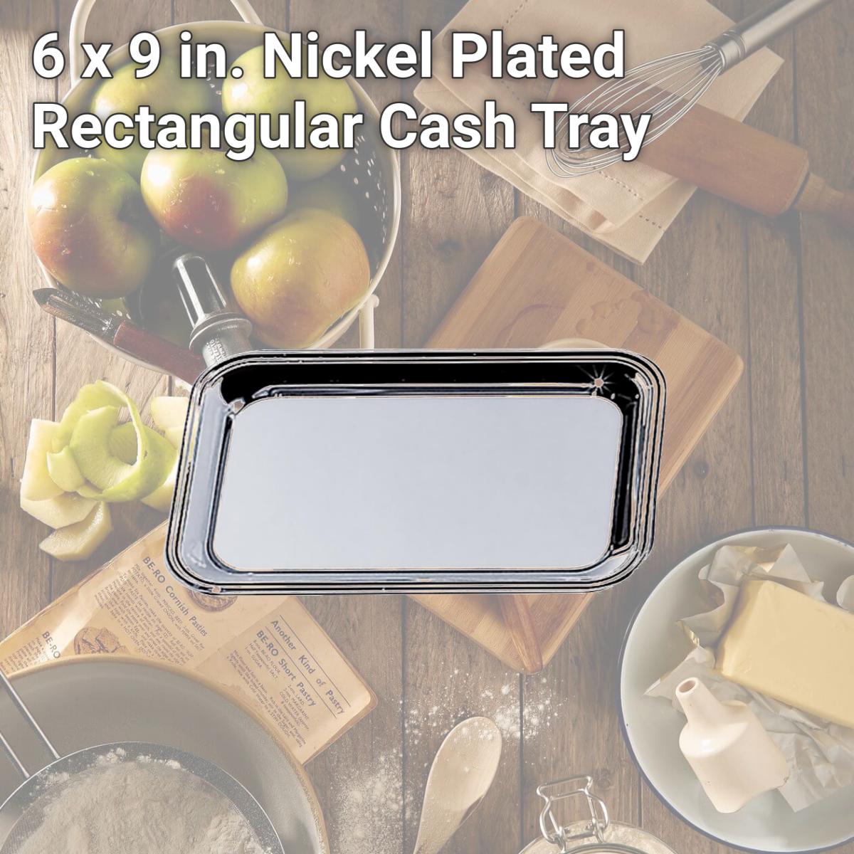 Picture of Jiallo 82532 6 x 9 in. Nickel Plated Rectangular Cash Tray