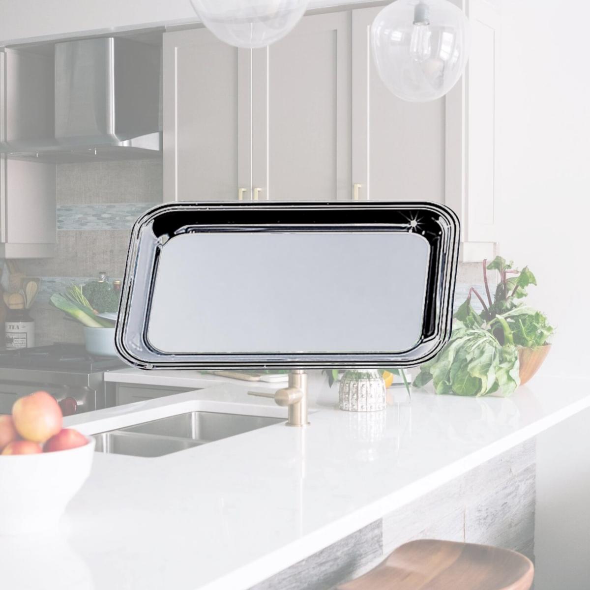 Picture of Jiallo 82532 6 x 9 in. Nickel Plated Rectangular Cash Tray