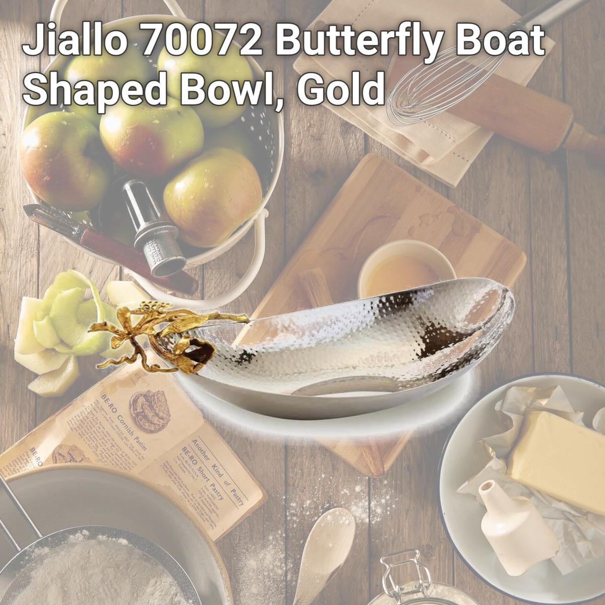 Picture of Jiallo 70072 Butterfly Boat Shaped Bowl, Gold