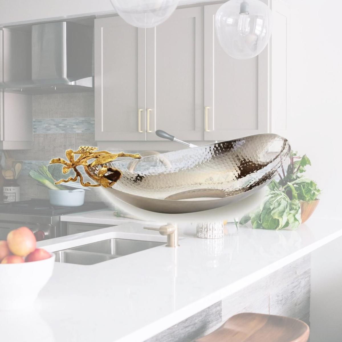 Picture of Jiallo 70072 Butterfly Boat Shaped Bowl, Gold