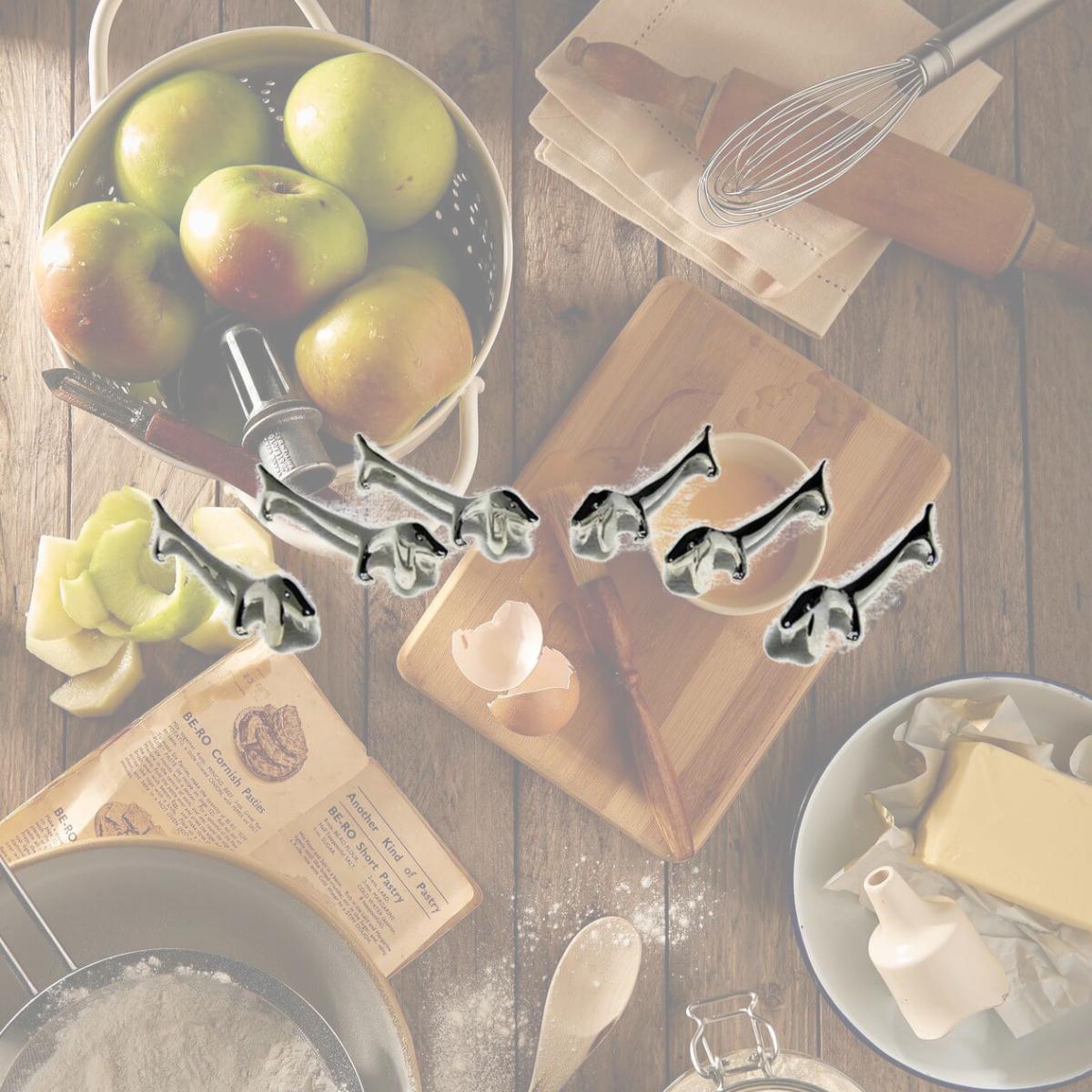 Picture of Jiallo 82164 Plated Dog Knife Rests - Set of 6