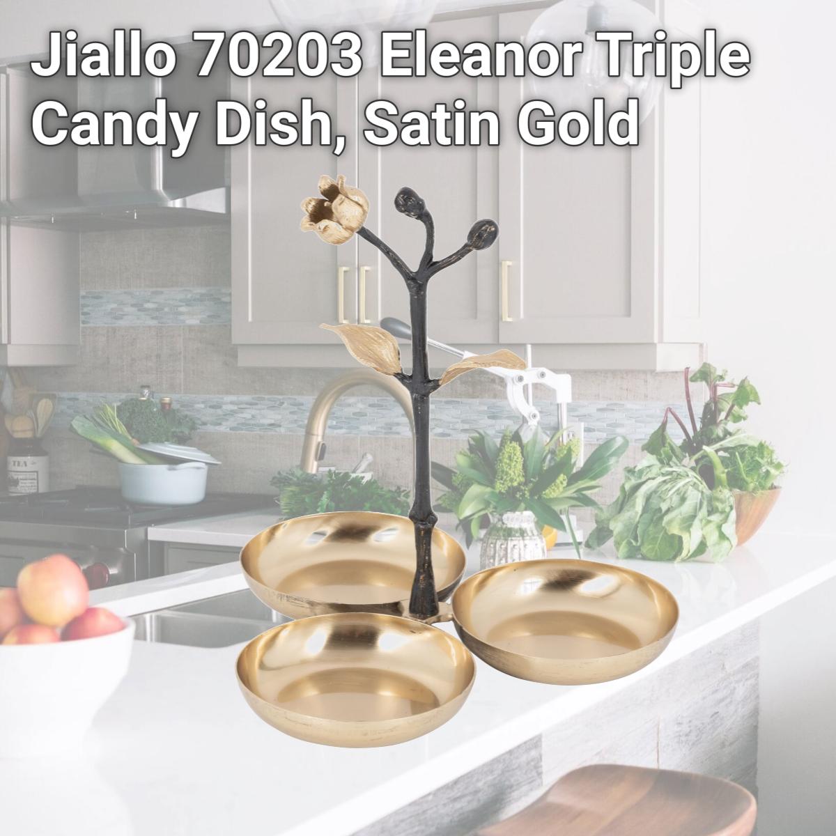 Picture of Jiallo 70203 Eleanor Triple Candy Dish, Satin Gold
