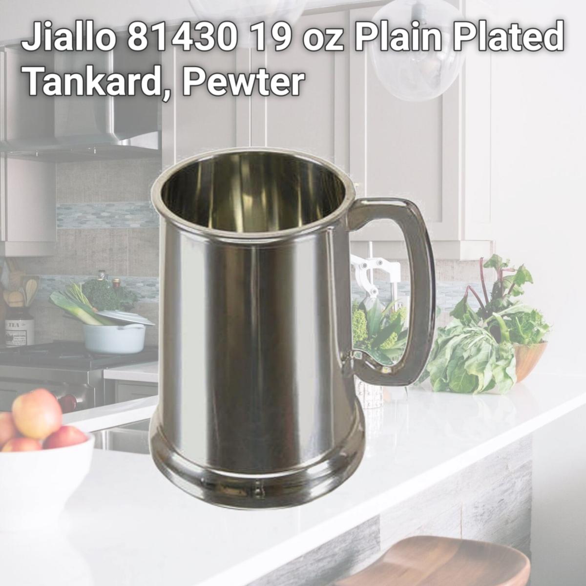 Picture of Jiallo 81430 19 oz Plain Plated Tankard, Pewter