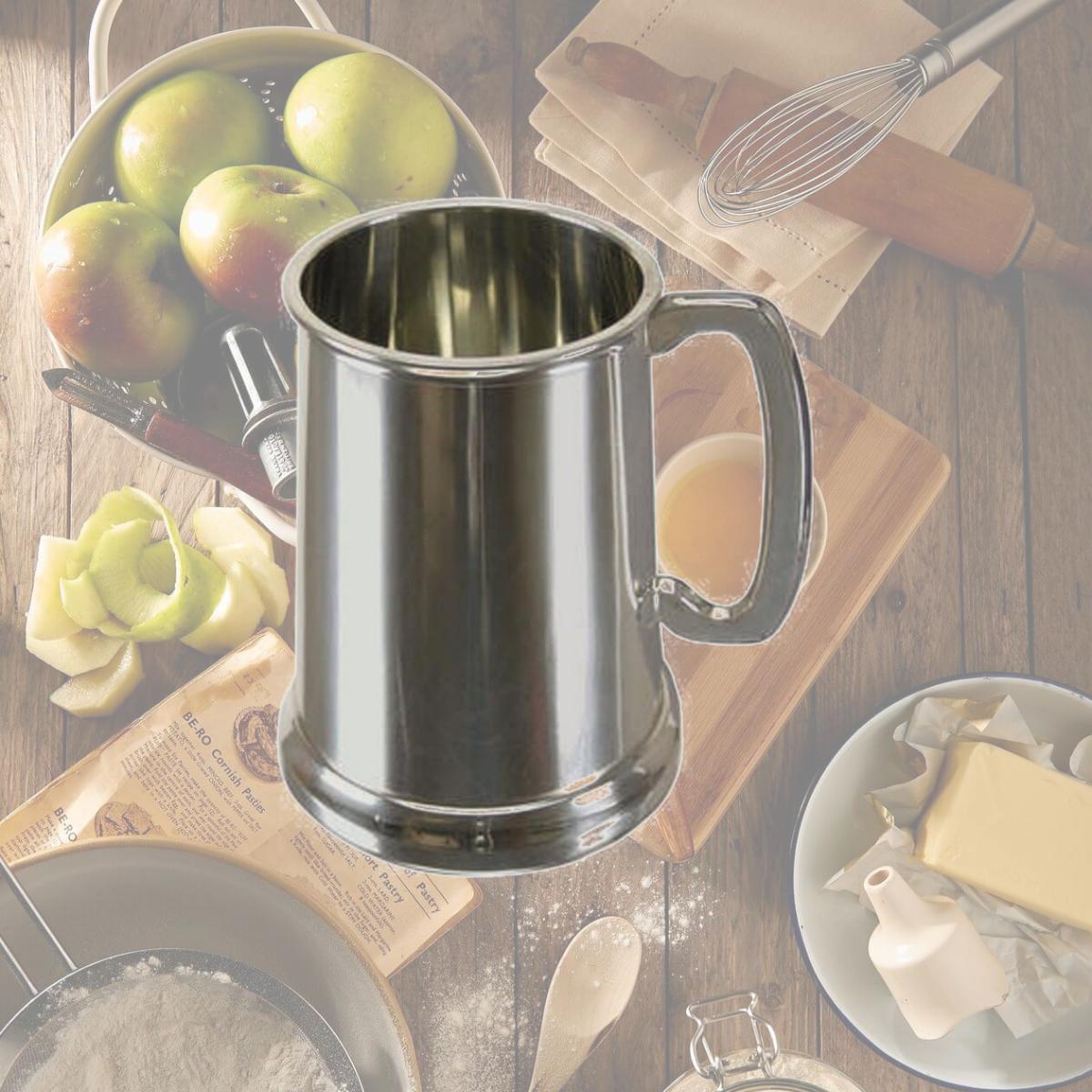Picture of Jiallo 81430 19 oz Plain Plated Tankard, Pewter