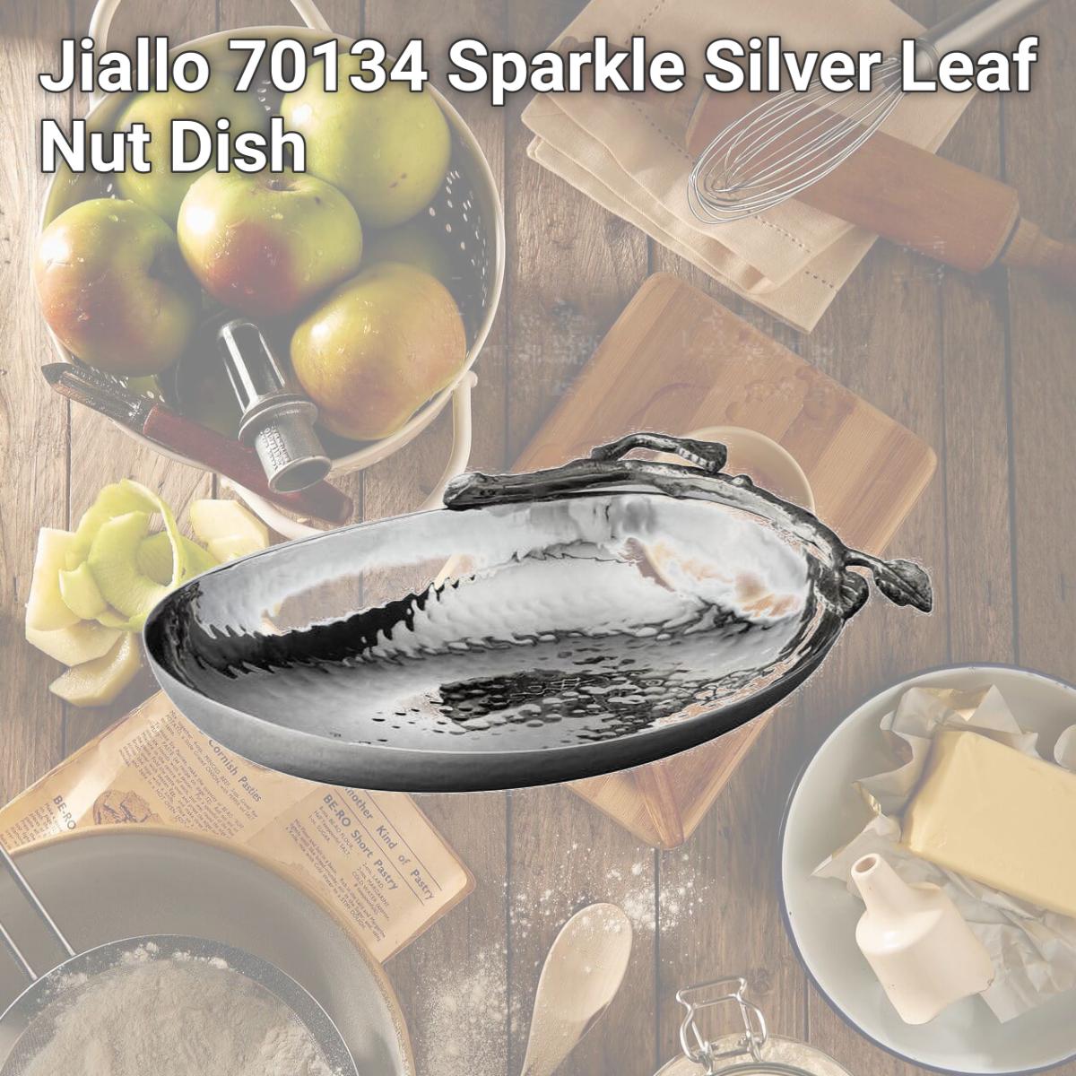 Picture of Jiallo 70134 Sparkle Silver Leaf Nut Dish