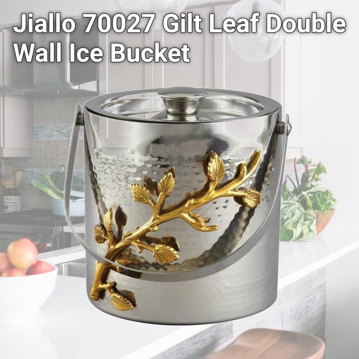 Picture of Jiallo 70027 Gilt Leaf Double Wall Ice Bucket